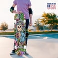 thumbnail image 4 of 31"x8" Cute Cartoon Monkey Complete Skateboards for Beginners, Double Kick 7 Ply Maple Deck Floral Jungle Colorful Blossoms Skateboard with Wheels, Gifts for Kids Teens, 4 of 8