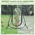 thumbnail image 4 of Ikoopy Mini Greenhouse Waterproof Pop Up Greenhouse Clear PVC Greenhouse Cover with Nails and Carrying Bag Portable Small Greenhouse for Outdoor Fruits Shrubs Vegetables, 4 of 11