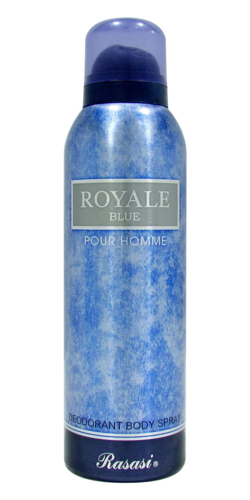 Eftermæle gennemse Hurtig Rasasi Royale Blue Men's Perfume Deodorant Body Spray DEO - 200ml (6.7oz) -  Walmart.com