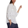 thumbnail image 2 of Roberta Roller Rabbit Women's Sahana Shirt Medium Off-White, 2 of 3