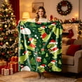 thumbnail image 4 of LEFXSMR Christmas Throw Blanket for Couch Knee Thigh Warm Flannel Holiday Blanket Chritsmas Decorations for Home Sofa Bed, 39.37*27.56", 4 of 7