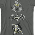 thumbnail image 2 of Justice League Aquaman Batman Flash Inside Logos Boy's Charcoal T-Shirt-Medium, 2 of 4