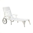 thumbnail image 2 of Home Styles Biscayne Patio Chaise Lounge Chair in White, 2 of 2