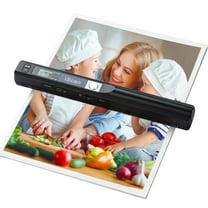 Portable Scanner A4 Document Handheld Scanner 900DPI JPG PDF Formate for Business Picture, Black
