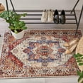 thumbnail image 3 of TWINNIS 2x3 Area Rugs Anti Slip Backing Rugs for Living Room,Washable Rugs Boho Vintage Tribal Area Rugs,Orange,2'x3', 3 of 8