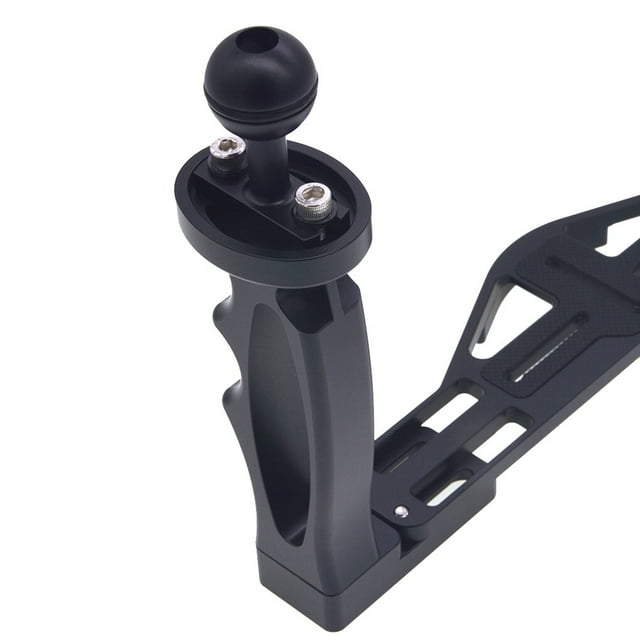 pitrice Dual Handheld Stabilizer Diving Tray Underwater Sports Action Camera Stabilizer Replacement for GoPro DSLR,Black