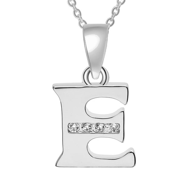 Fiudx Collar de Moda, Colgante Personalizado con Letra Inglesa, Elegante Joya de Cobre, Regalo con Estilo para Amigos, Cumpleaños, Inauguración de La Casa, Accesorio Perfecto para Mujeres, Fácil de L