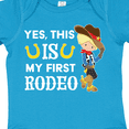 thumbnail image 4 of Inktastic Yes, This is My First Rodeo- Cowboy in Hat and Boots Boys Baby Bodysuit, 4 of 5
