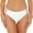 White, variant on Women's Brown High Waisted Swim Bottom Solid Color Bikini Bottoms Under $10 Free Shipping