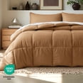 thumbnail image 6 of Bare Home Down Alternative Comforter Set - 2-Pieces - All Seasons - Twin/Twin-XL, Caramel, 6 of 10