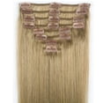 thumbnail image 2 of LELINTA 14"-22" Long Straight Double Weft Remy Human Hair Extensions 8 Pcs 18 Clips Full Head, 2 of 3