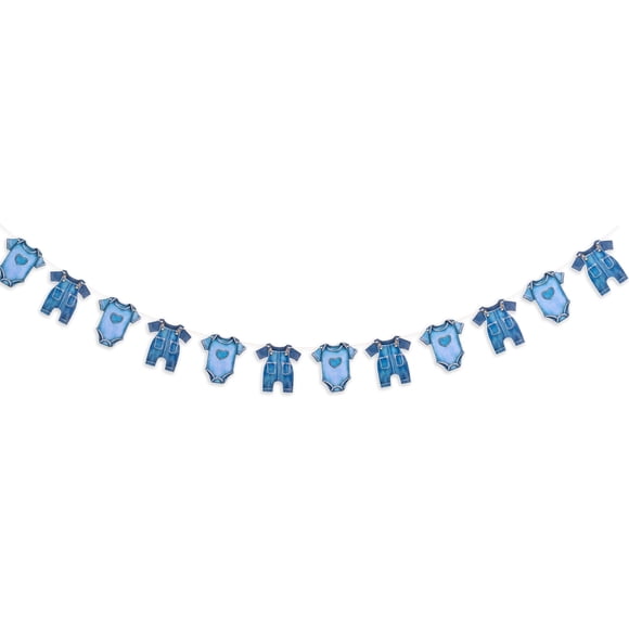Banner Raoformi Blue Jeans Baby Shower Denim Fiesta de recién nacidos