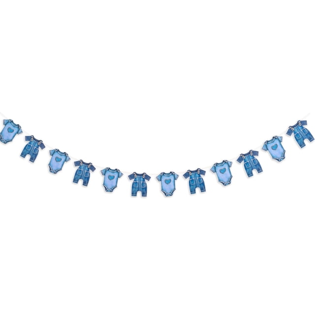 Banner Raoformi Blue Jeans Baby Shower Denim Fiesta de recién nacidos