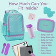 thumbnail image 4 of Bentgo Kids Prints 2-in-1 Backpack & Insulated Lunch Bag - Teal Mermaid, 4 of 6