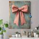 thumbnail image 4 of Qisvanset 12x16 Inch Pink Bow Coquette Canvas Wall Art, Cute Girly Print Nursery Apartment Housewarming Decor, 4 of 8