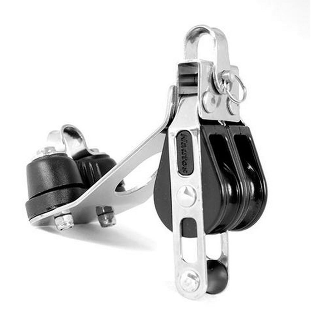 Double Fixed Block with Cam and Becket 28 mm Sheave Diameter Pulley Nautos 92427 Walmart