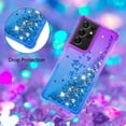 thumbnail image 4 of Funda para Samsung Galaxy S21 Ultra 5G Transparente con Brillos Carcasa Protectora Antigolpes con Glitter Brillante, 4 of 5