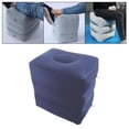 thumbnail image 3 of tamizeot Inflatable Foot Rest 3 Layers Foot Stool Foot Rest Pillow for Travelling Deep Blue 40 x 30 x 43cm 1Set, 3 of 6
