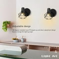 thumbnail image 4 of Soporte De Luz De Pared Vintage, Soporte De Aplique De Pared E14 Fácil De Instalar Estilo Industrial Para Dormitorio, 4 of 7