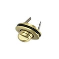 thumbnail image 3 of 2 Sets Oval Purses Twist Lock 33mm x 19mm Clutches Closures for DIY Bag Making, Brussed Brass, 3 of 5