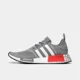 thumbnail image 3 of Ad-id-as NMD R1 Grey Vivid Red Men's Size 10 Sneakers GY4874, 3 of 5