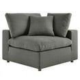 thumbnail image 5 of Modway Commix 3 Piece Down Filled Overstuffed Sectional Sofa Set in Gray, 5 of 5