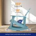 thumbnail image 7 of WINSOON Outdoor Rocking Chair,Adirondack Rocking Chair-Baby Blue, 7 of 7