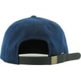 thumbnail image 5 of Navy Classic Cotton Flat Brim Unconstructed Baseball Cap Adjustable Strapback Style, 5 of 6