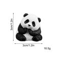 thumbnail image 3 of Desktop Ornament Brazilian Wood Panda Resin Panda Statue for Desktop Décor Humorous Tabletop for Indoor Home Unique Wooden Panda Sculpture, 3 of 8