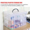 Practical Plastic Storage Box Container Case 30 Organizer Nail Polish Jewelry Craft Makeup Storage Box with A Handle
