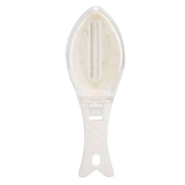 Scale Scraper, Fish Scales Scraper Manual Handheld Lightweight Household For Kitchen For Home White