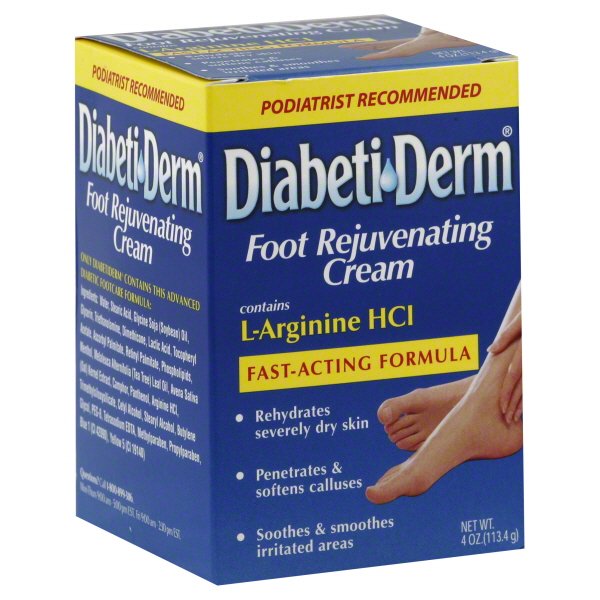 Diabetiderm FastActing Formula Foot Rejuvenating Cream, 4 oz Walmart