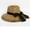 Khaki, variant on Stylish Floppy Sun Hat for Women with Decorative Bow Elegant Foldable Wide Brim Straw Beach Cap Summer Outdoor Accessory White,One Size