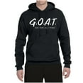 thumbnail image 2 of Wild Bobby, Goat God Over All Things Inspirational/Christian Unisex Graphic Hoodie Sweatshirt, Black, 3X-Large, 2 of 6