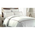 thumbnail image 6 of 600 Thread Count Cotton Rich 3 Piece Duvet Set With Double Marrowing - Celestial Blue, 6 of 6