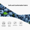 thumbnail image 5 of Lsque Fresh Blueberries Pattern Sweatbands Sports Headband for Men & Women - Moisture Wicking Athletic Cotton Terry Cloth Sweatband for Tennis, Basketball, Running, 5 of 9