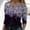 Purple, variant on Christmas Tank Tops for Women,Fashion Casual Printing Round Neck Long Sleeve Loose T-Shirt Autumn Pullover Womens Blouse Black And White Striped Shirt Women
