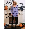 thumbnail image 2 of Women'S Button Cardigan Long Sleeve Loose Casual Knit Cardigan Halloween Bat  M, 2 of 8