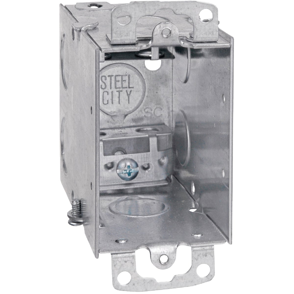 Steel City Electrical Gangable Switch Box, Steel, 3