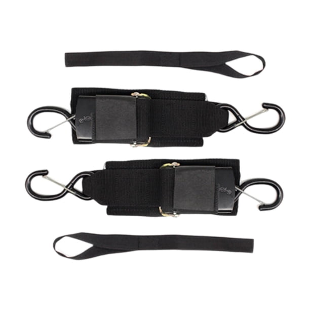 2 piezas de remolque de bote correas de atado 37-177 cm Cuerda de remolque universal a prueba de óxido ajustable
