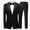 Black, variant on Dpytoraw Men's Casual Suit Two Piece Sequined Suit One Button Slim Shiny Dress Coat Jacket Classic Regular Fit Suits Sets