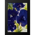 thumbnail image 2 of Loreth, Lanie 11x14 Black Modern Framed Museum Art Print Titled - Dark Violetti Flowers I, 2 of 5