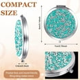 thumbnail image 3 of Small Compact Mirror Folding Pocket Makeup Mirror Round Hand Held Mirror Cosmetic Magnifying Compact Mirror Rhinestone Mirror with 1X/2X Magnification for Women Girls Travel(Bright Colors), 3 of 6