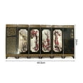 thumbnail image 3 of Screen Ornament 180 Degrees Rotatable Wooden Chinese Style Beijing Opera Face Pattern Lacquer Screen Home Decor, 3 of 12