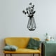 thumbnail image 4 of Adornos de Pared Metálicos, Siluetas, Colgantes de Flores Negras, Decoraciones de Pared, Cuadros, Pegatinas de Pared, 4 of 6