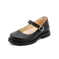thumbnail image 4 of Zapato Escolar Yuyin Para Niña Ajuste Hebilla Antiderrapante negro 22, 4 of 6