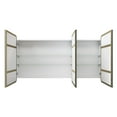 thumbnail image 5 of Glass Warehouse Stainless Steel Square Medicine Cabinet Satin Brass, 5 of 5