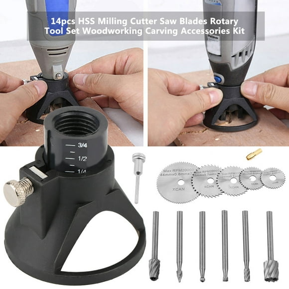HSS Milling Cutter,14pcs HSS Milling Cutter Saw Blades Circular Saw Blades Remarkable Clarity