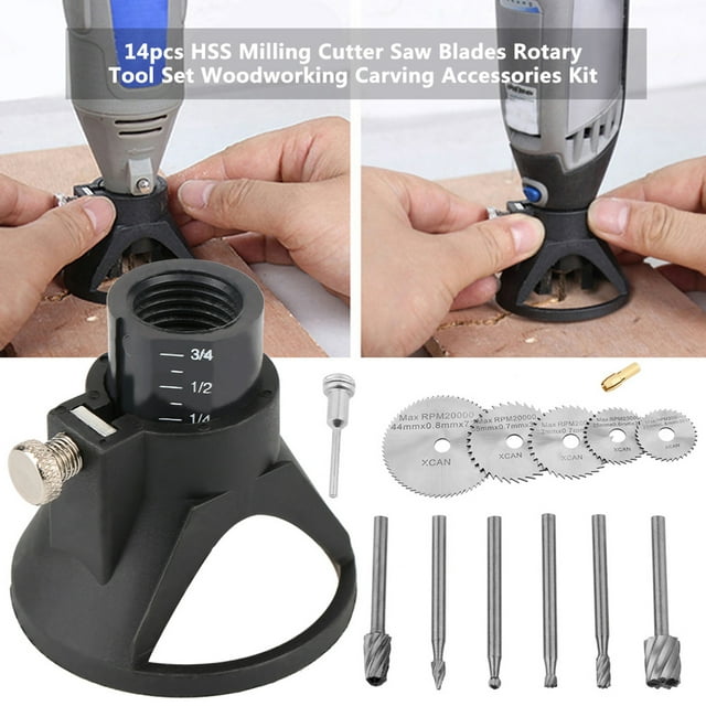 Milling Cutter,14pcs HSS Milling Cutter Saw Blades Set HSS Saw Blades Expertly Crafted