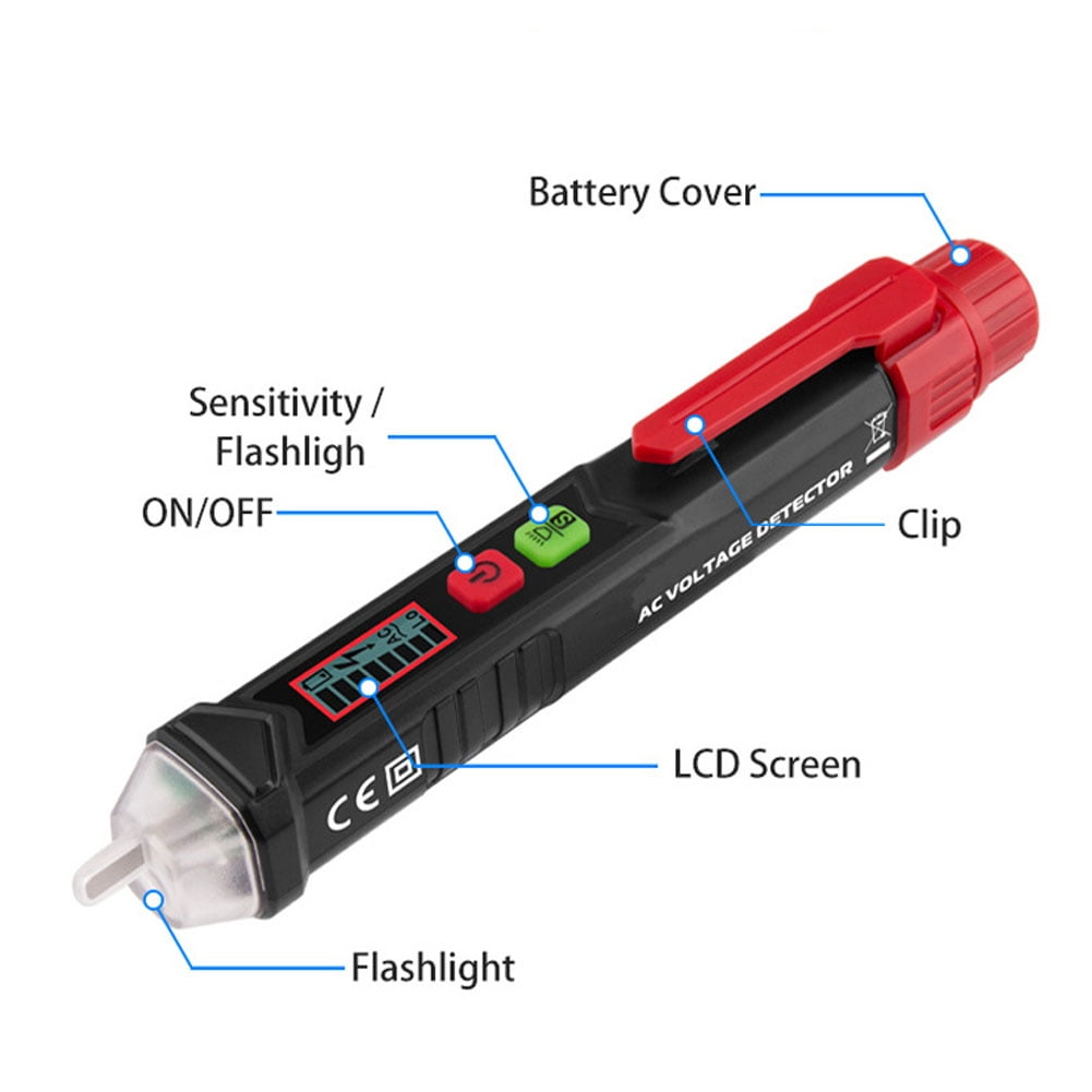 EOTVIA Voltage Tester,Digital 121000V AC Voltage Detectors NonContact